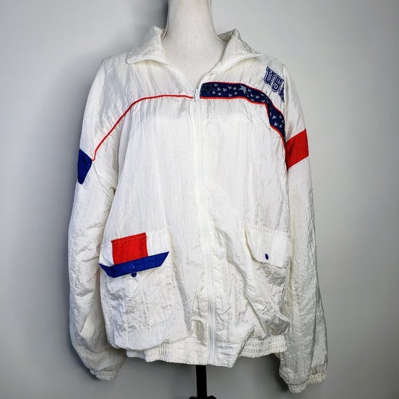 2B Active USA Vintage 80s American Windbreaker Jacket M - Picture 2 of 6